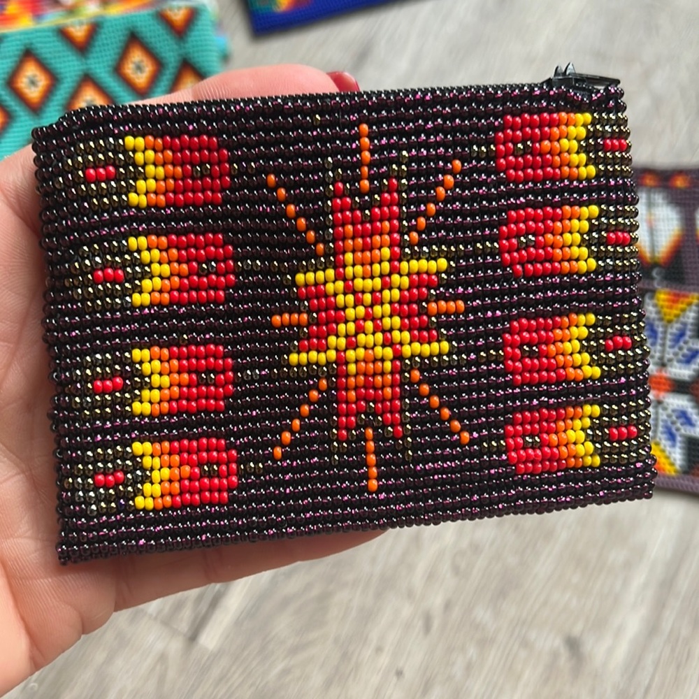 Aztec style coin purse